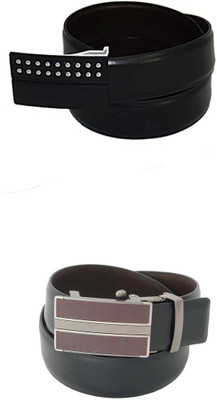 

SFA Men Formal Black Artificial Leather Reversible Belt, Blackbrown358618