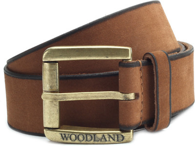 

Woodland Men Brown Genuine Leather, Metal Belt