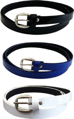 

SUNRISE ENTERPRISES Girls Casual, Evening, Formal, Party Black, Blue, White Artificial Leather, Fabric Belt, Blackbluewhite04328
