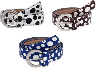 

SRS Women Casual Blue, Brown, White Artificial Leather Belt, Blue-brown-white-37