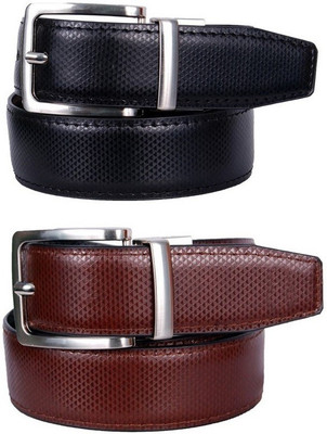 

Calibro Men Casual, Formal, Evening, Party Brown Texas Leatherite Reversible Belt