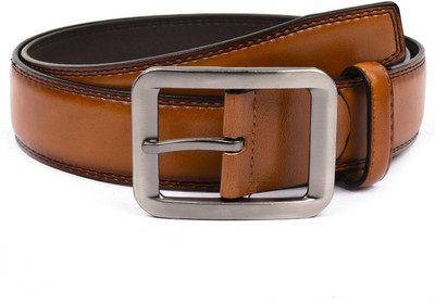 

Buckle Up Men Formal Tan Artificial Leather Belt