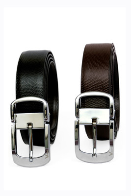 

VERSARIO ITALY Men Casual, Party, Formal, Evening Black, Brown Genuine Leather Reversible Belt, Black;brown reversible belt