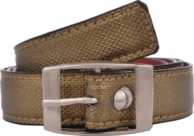 

Exotique Men Casual Gold Artificial Leather Belt