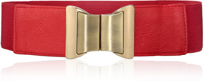 

Calvino Women Casual, Formal Red Artificial Leather Belt