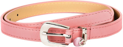 

Buckle Up Women Formal Pink Artificial Leather Belt