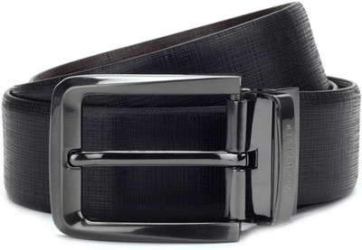 Van Heusen Men Black, Brown Metal Reversible Belt