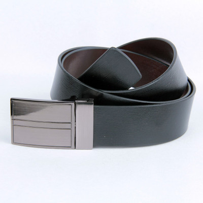 

Kiko Men Formal Black, Tan, Brown Genuine Leather Reversible Belt, Black&brown1