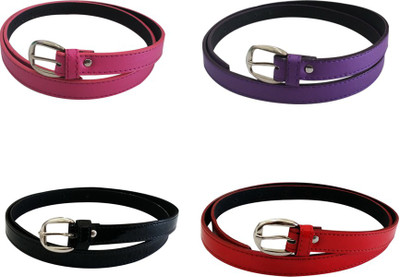 

Verceys Girls Casual Pink, Purple, Black, Red Artificial Leather Belt, Black;pink;purple;red