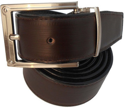 

P&E Men Formal Brown Artificial Leather Reversible Belt