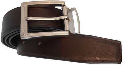 

AmahapGlamourDaze Men Formal Brown Artificial Leather Reversible Belt