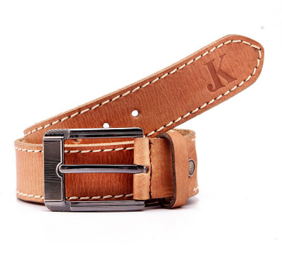 

Junckers Men Casual, Party, Evening Brown Genuine Leather Belt, Light brown