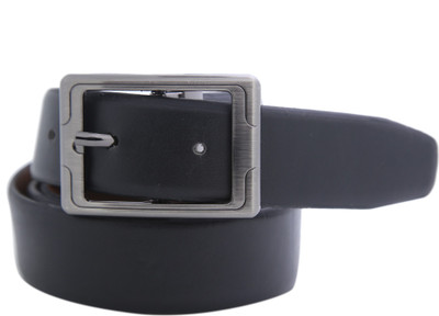 

Gansta Men Formal, Party Black Artificial Leather Reversible Belt