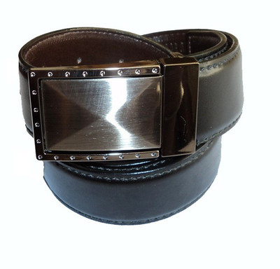 

Mode Boys Casual, Formal Black Genuine Leather Reversible Belt, Black-400