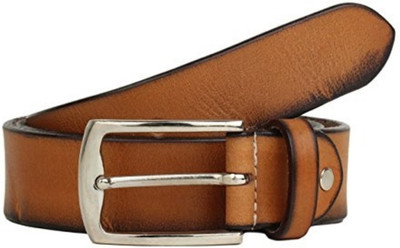 

LANDER Men Tan Genuine Leather Belt