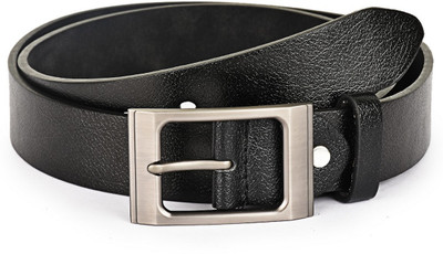 

Buckle Up Men Formal Black Genuine Leather Belt
