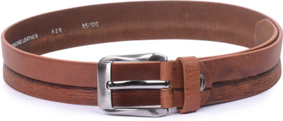 

Buckle Up Men Tan Genuine Leather Belt