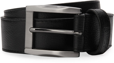 

Allen Solly Men Black Metal, Genuine Leather Belt