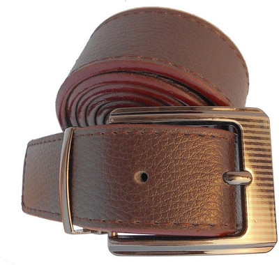 

P&E Men Formal Brown Artificial Leather Belt