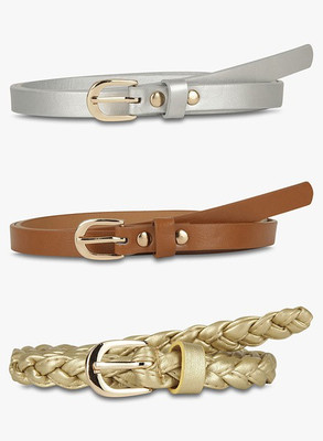 

United Colors of Benetton Women Gold, Silver, Brown Belt, 904