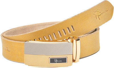 

Hawai Men Casual, Formal Yellow Genuine Leather Belt