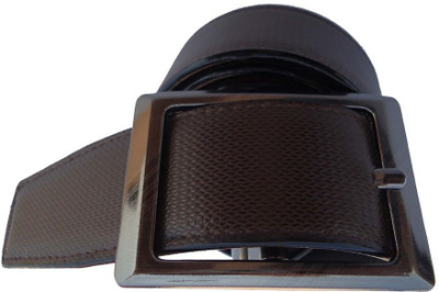 

P&E Men Formal Brown Artificial Leather Reversible Belt