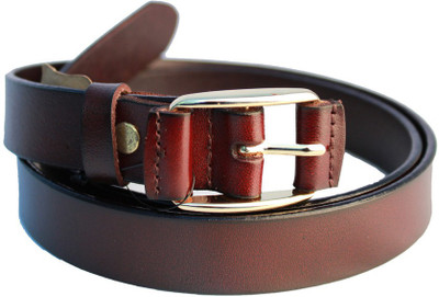 

Lion Heart Women Casual Maroon Genuine Leather Belt