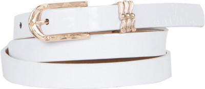 

Calvino Women Casual, Formal White Artificial Leather Belt