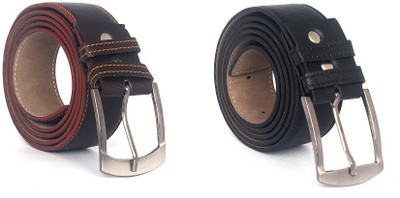 

Fashno Men Casual Brown, Black Synthetic Belt, Black;brown