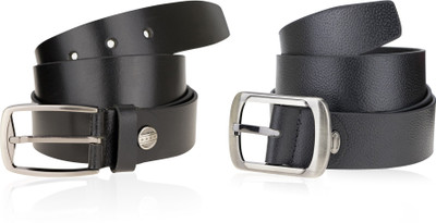 

Zeva Men Formal, Casual Black Genuine Leather Belt