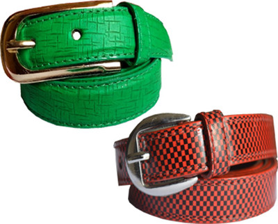 

Wholesome Deal Women Casual Multicolor Synthetic Belt, Red and green