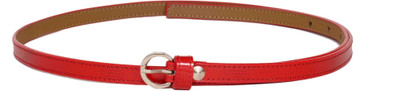 

Scarleti Girls Casual Red Artificial Leather Belt
