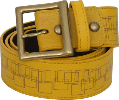 

Baggit Women Casual Yellow Genuine Leather Belt