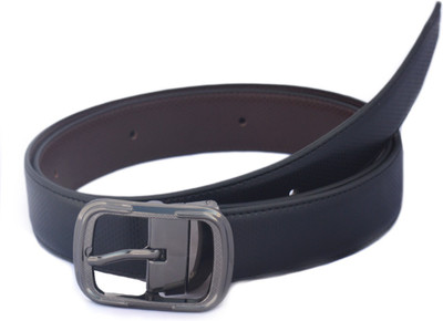 

LEE O Men Formal Black Genuine Leather Reversible Belt