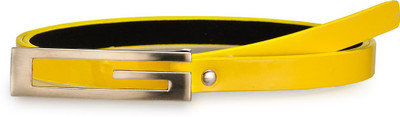 

Allura Women Evening/Party, Casual, Semi-formal Yellow Synthetic Belt