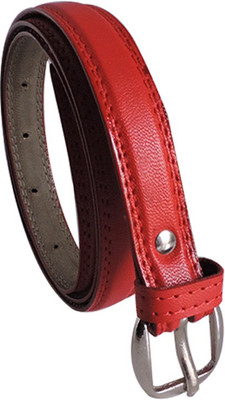 

Elligator Women Casual, Formal, Party Red Artificial Leather Belt, Red-01