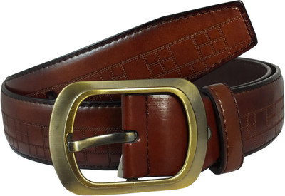 

Ammvi Creations Men Casual Brown Artificial Leather Belt