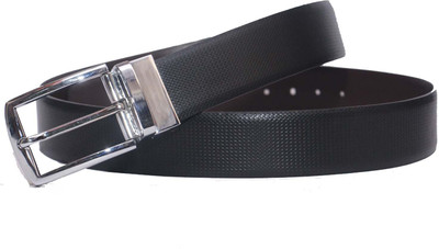 

PRUG Men Formal Black Genuine Leather Reversible Belt