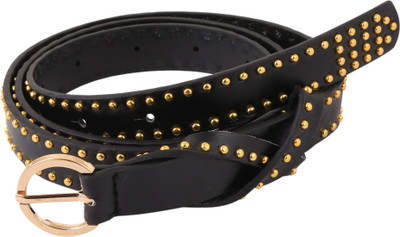 

Alvaro Women Casual Black Artificial Leather Belt