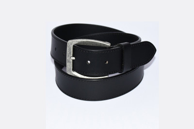 

Pellezzari Men Formal Black Genuine Leather Belt