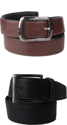 

Klaska Men Casual Brown Genuine Leather Belt