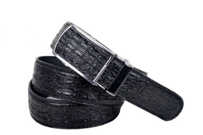 59% OFF on Drakemen Men Casual Black Genuine Leather Belt