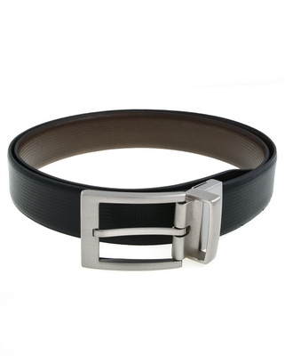 

Lino Perros Men Formal Black, Brown Genuine Leather Reversible Belt, Bb01