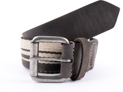 

Brounplus Boys Casual Grey Genuine Leather, Canvas Belt