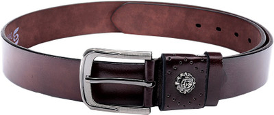 

Swiss Design Men Casual Brown Genuine Leather Belt