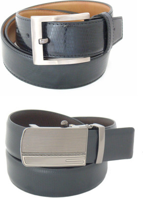 

SFA Men Formal Black Artificial Leather Reversible Belt