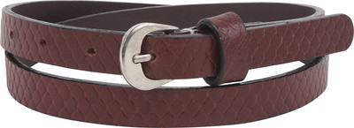 

Aditi Wasan Women Casual, Formal, Evening, Party Brown Genuine Leather Belt, Brown1