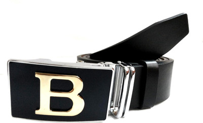 

Mode Boys Casual, Formal Black Genuine Leather Belt, Black-177