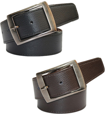 

DARITO Men Casual Multicolor Artificial Leather Belt, Black;brown