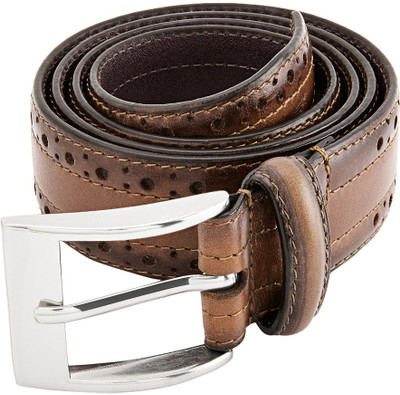 

Park Avenue Men Beige Genuine Leather Belt